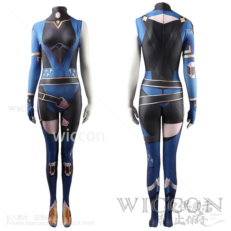 Anime Game Valorant Cosplay Reyna Costume Sexy Jumpsuit Outfits Children Men Women Halloween Carnival Suit Wigs Ring Props Cos