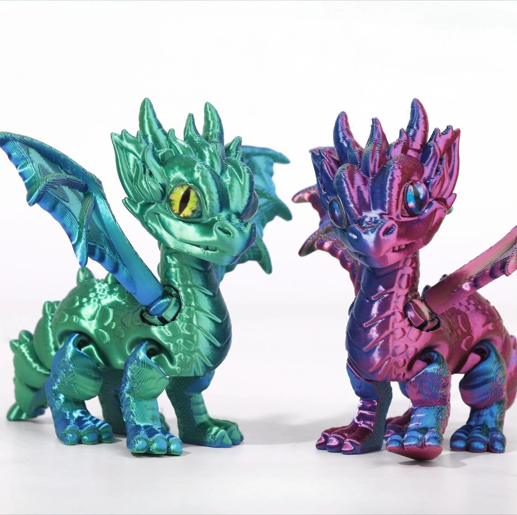 3d Printed Dragon Articulated Demon Dragons Dragon Fidget Dragons Toy Desktop Ornaments Simulation Model Figurines Statue Gifts