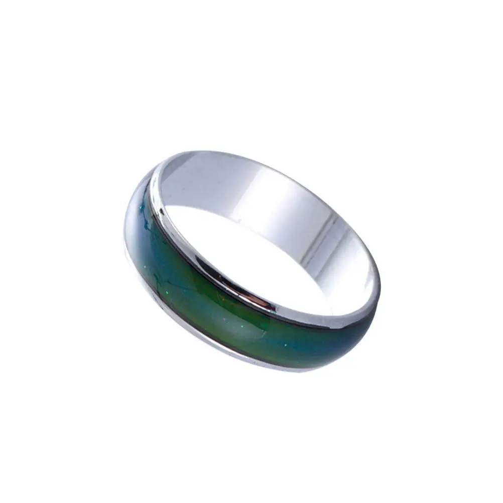 Color Changing Mood Ring Metal Finger Jewelry Chic Temperature Sensitive Ring 16mm Birthday Gift for Women