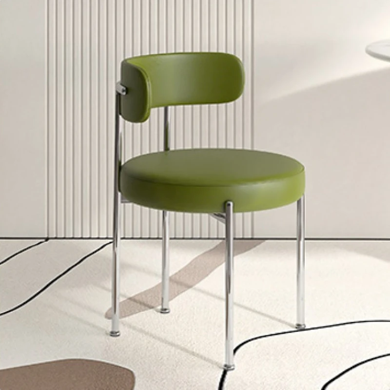 Office Leisure Living Room Chairs Office Comfort Curved Waiting Sitting Room Chairs Bedroom Upholstered Sedie Cucina Furniture image 2