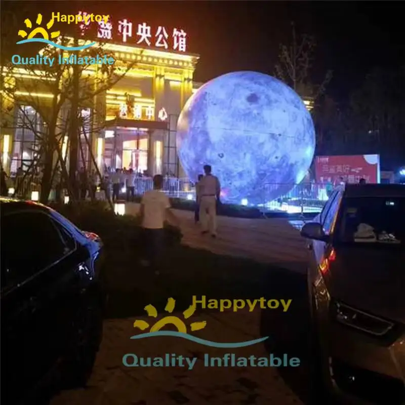 olar System LED Lights Giant Inflatable Moon Ball/ Moon Light Balloon/Moon Globe
