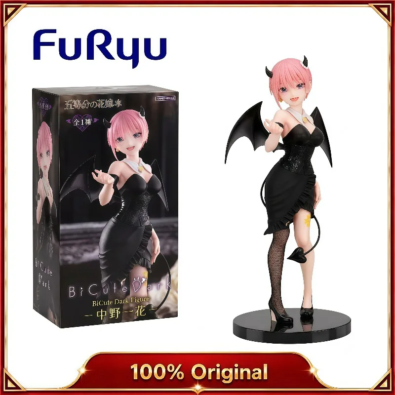100% Original FuRyu Gotoubun no Hanayome Ichika Nakano BiCute DarkDevil Anime Figures Desk Home Decor Collectible Gifts In Stock