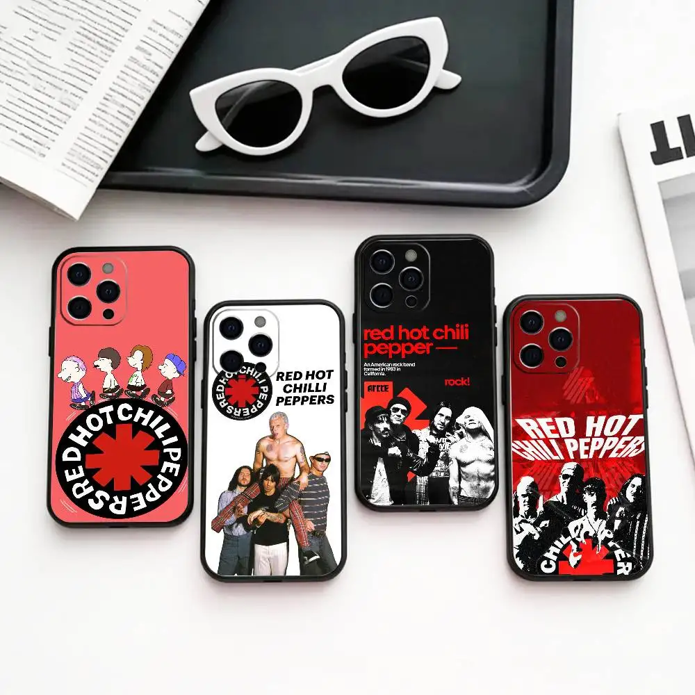

Funk Rock Red Hot Chili Peppers Phone Case Silicone Soft For IPhone 17 16 15 14 13 12 11 X XR Plus Pro Max Plus