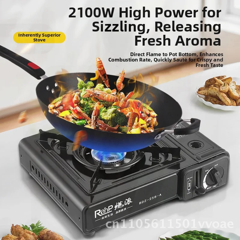 المحمولة في الهواء الطلق موقد غاز يندبروف بطاقة يغلي كاس نزهة موقد المنزلية الأسود وحدات فرن البيوتان لمدة 3-5 أشخاص #5