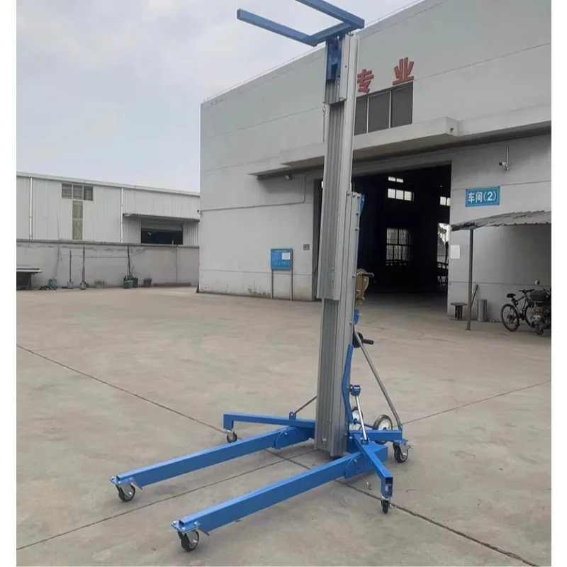 Hand-cranked Aluminum Alloy Lifting Platform Manual Exhibition and Trade Fair Platform Material Lifting Device Lift