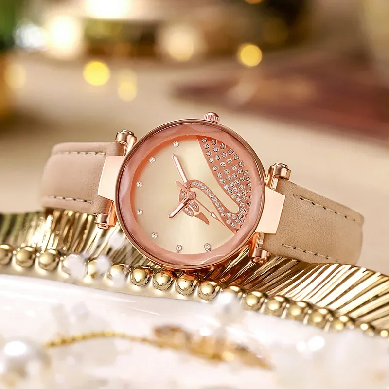 2024 New Women's Watch Luxury Fashion Swan Women's Watches Bracelet Quartz Belt Watch Women Quartz Wristwatches Reloj Mujer