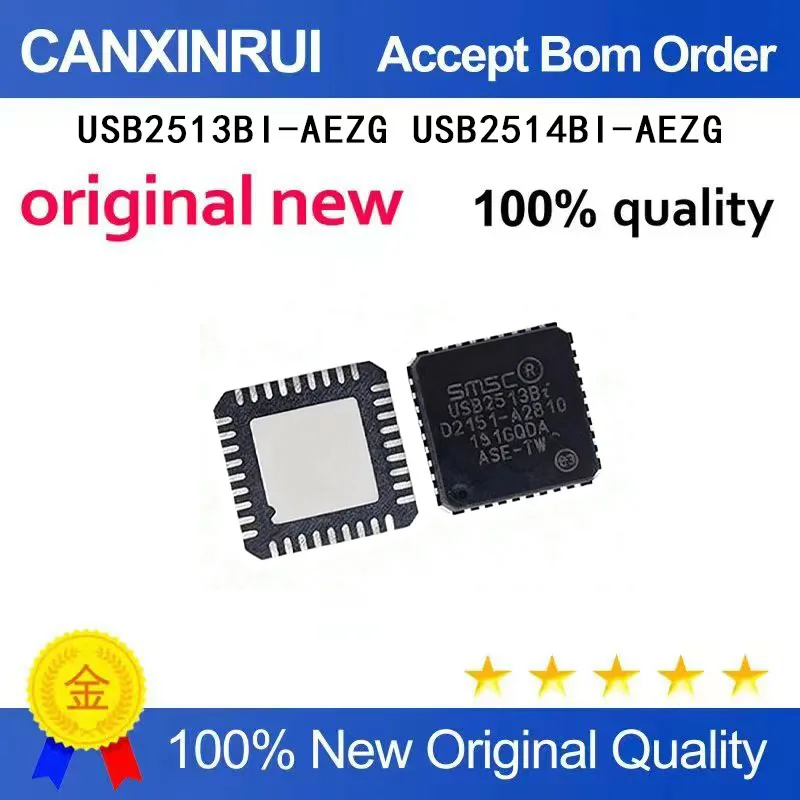 (5 Pieces)USB2514B-AEZG USB2513B-AEZG USB2513BI-AEZG USB2514BI-AEZG