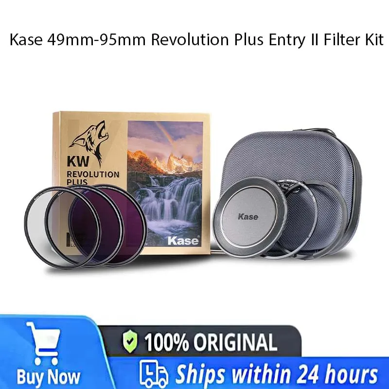 Kase 49-95m Revolution Plus Entry II Filter Kit Magnetic Shockproof Tempered Optical Glass