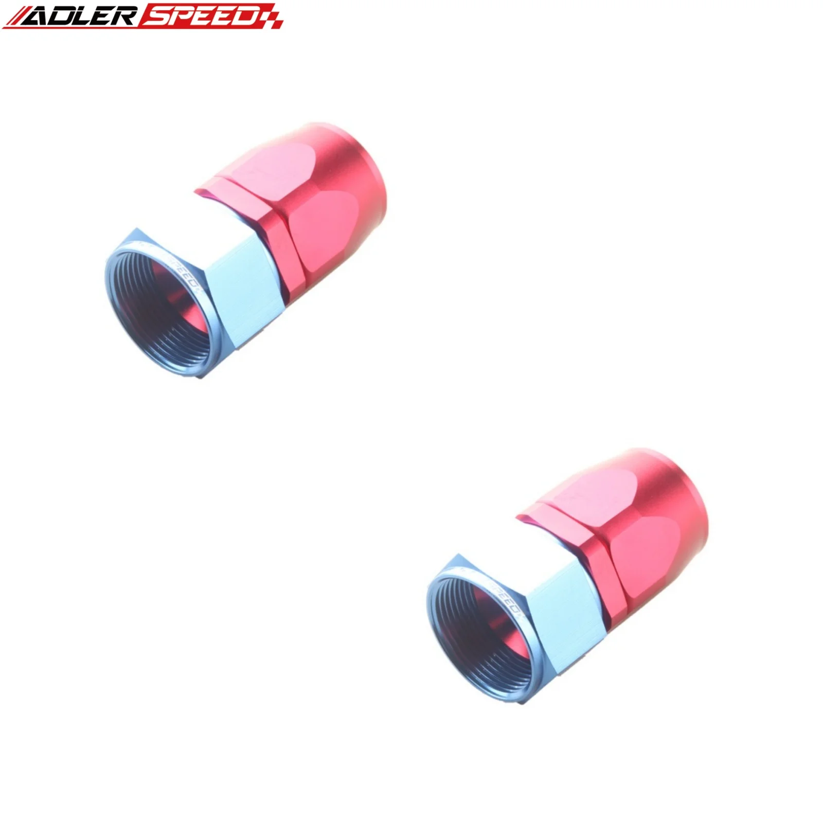 2pcs Universal AN4 AN6 AN8 AN16 AN20 Straight 0 Degree CPE Oil Fuel Swivel Hose End Fitting Oil Hose End Adaptor Aluminum Alloy