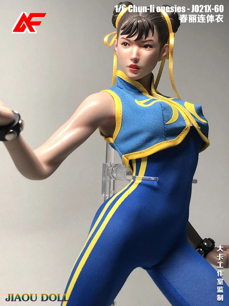 JO21X-60 Body Chun Li a escala 1/6 apto para muñecas de cuerpo de figura de acción femenina TBL PH JO Worldbox de 12 pulgadas