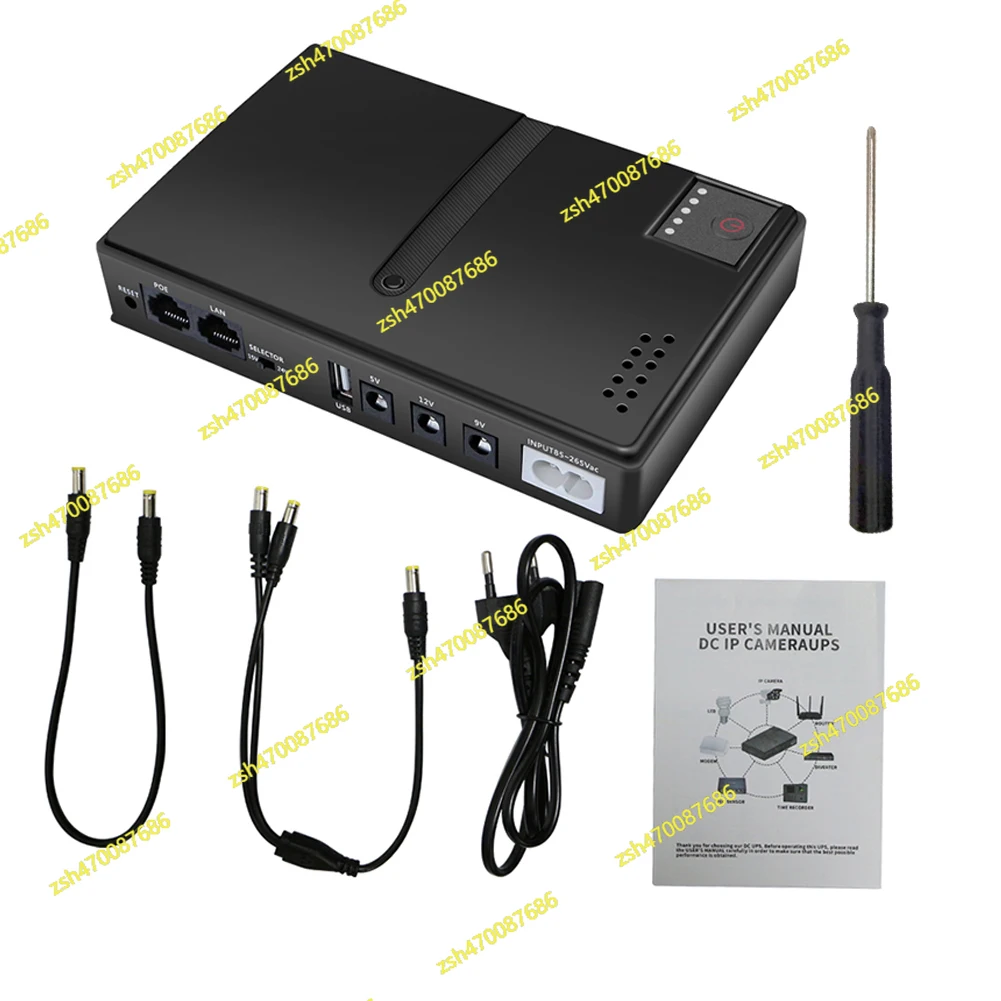

DC1018L 18W Mini Portable UPS Backup Power Adapters 5V 9V 12V Uninterruptible Power Supply Battery Backup for WiFi Router Camera
