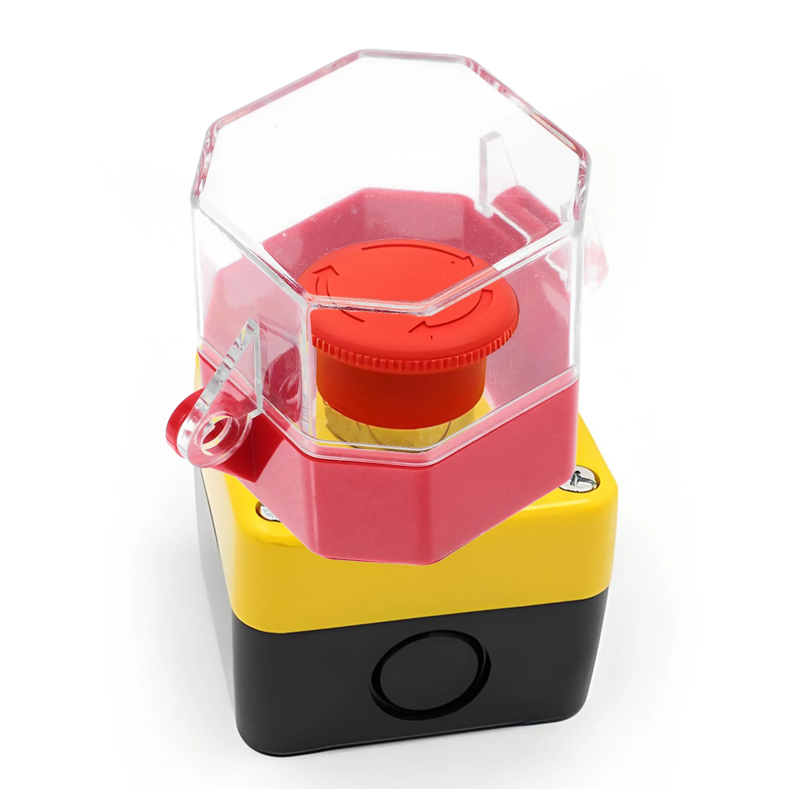 

Industrial Safety Cover for Electrical Equipment with Plastic Protector Emergency Stop Button Switch Transparent