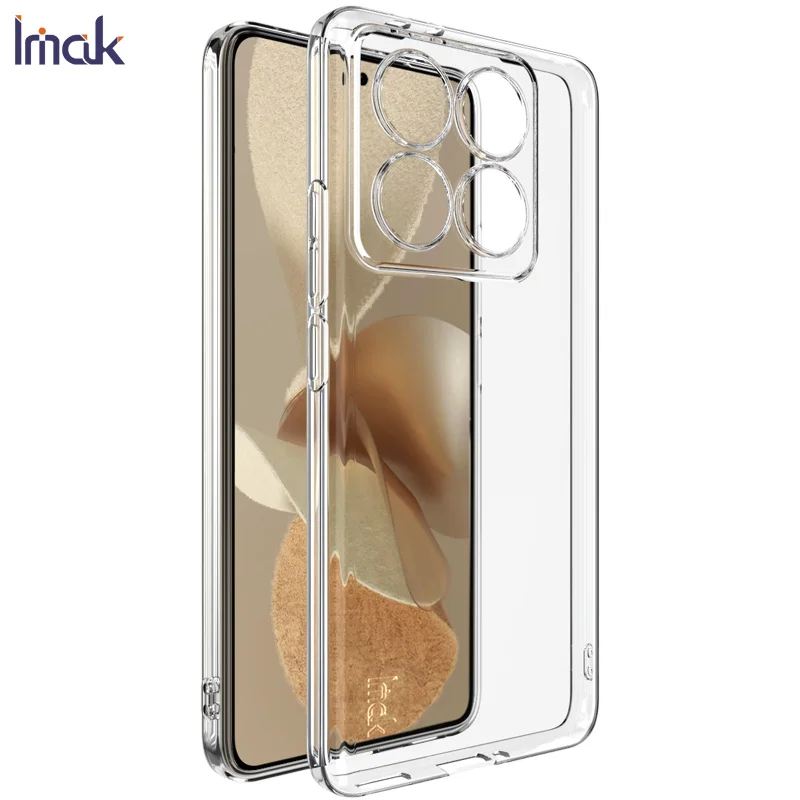 Para Xiaomi 14T Pro 5G Funda IMAK Ultra delgada suave transparente contraportada Fundas de teléfono Funda para Xiaomi 14T Pro