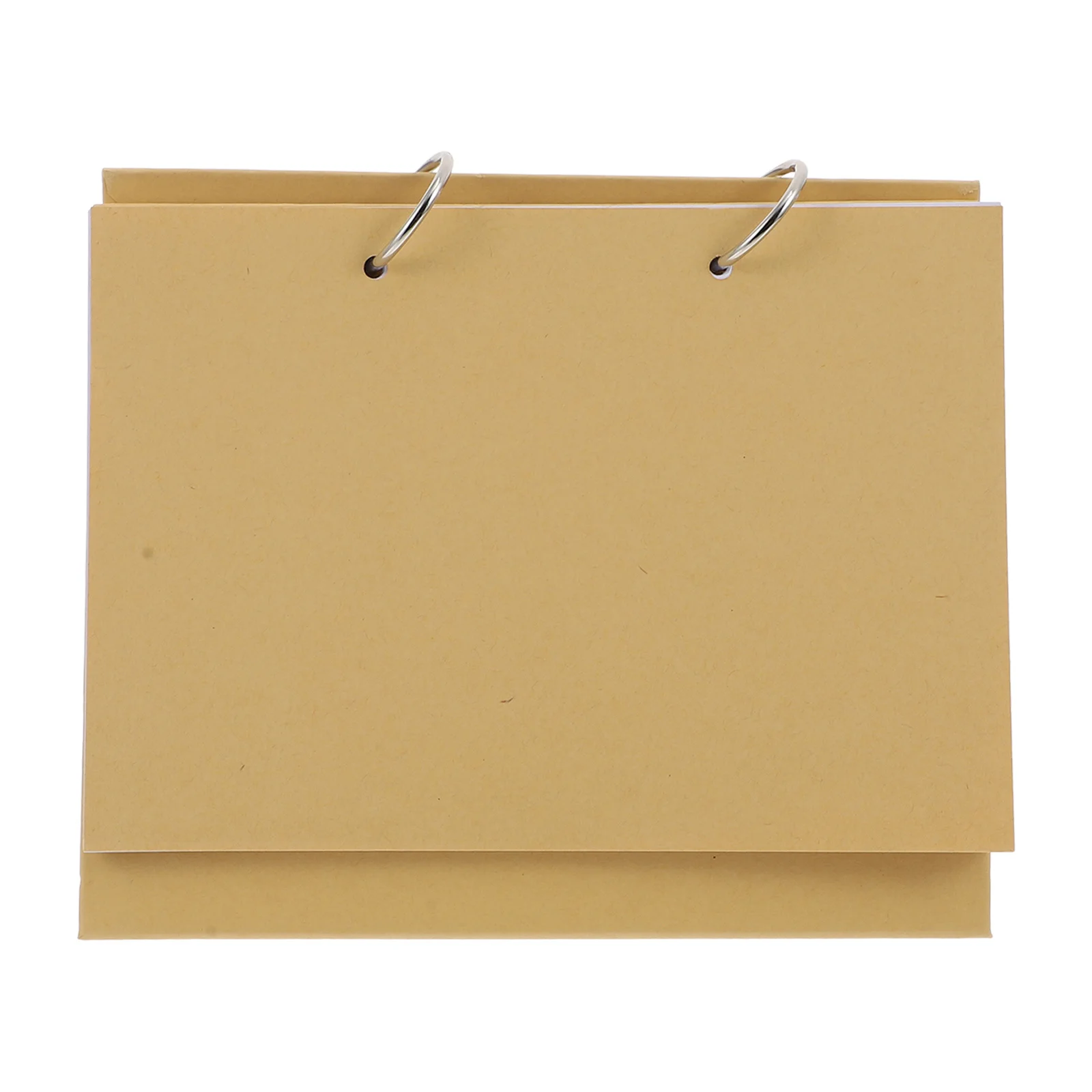 

1Set DIY Calendar Making Loose Spiral Book Blank Kraft Paper Thick Cardboard Desk Calendar Photo Display