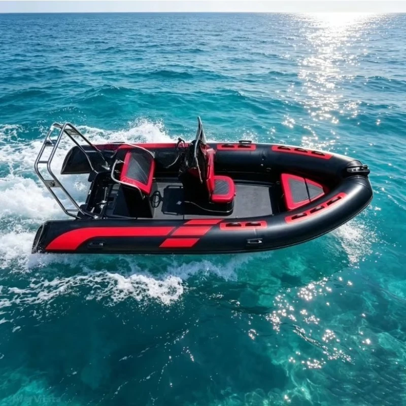 16ft 480 Boat 8 Person Fiberglass Hull Inflatable Rigid  Boat 480