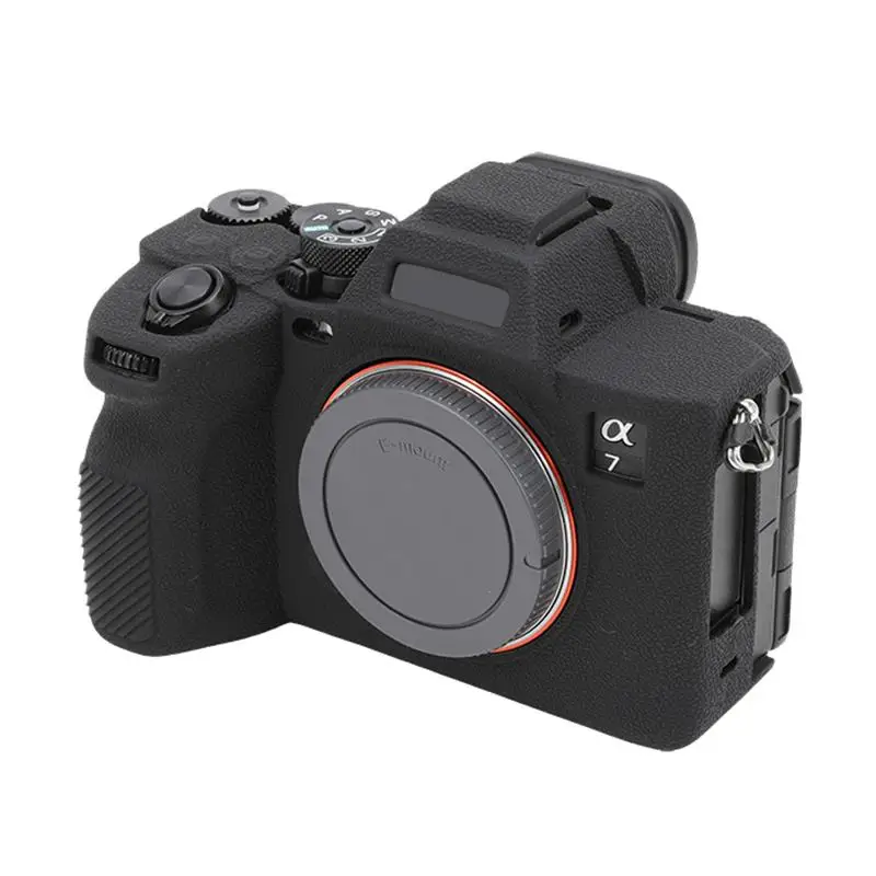 Litchi Texture Soft Silicone Protective Case for Sony Alpha 7 V / ILCE-7M5