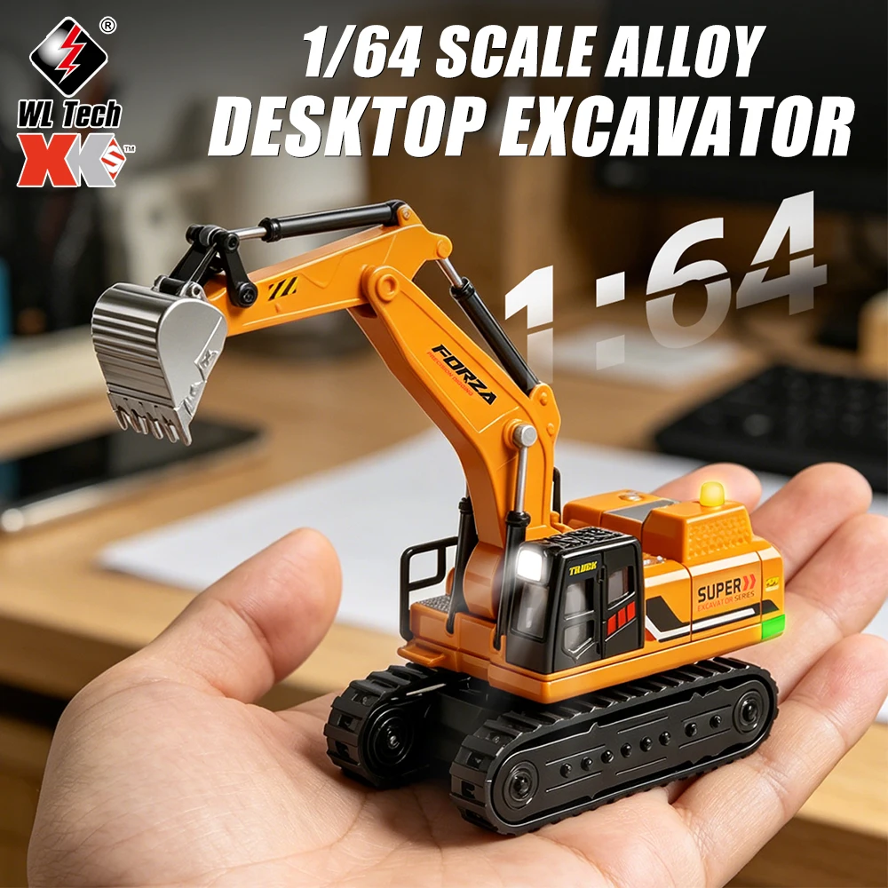 9IMOD 1/64 RC Excavator Alloy Full Proportional Truck with Sound Light