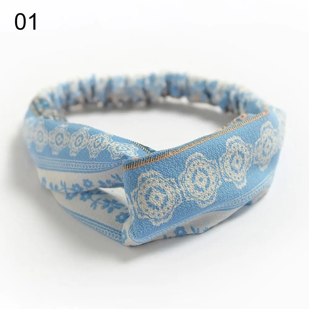 

Hair Accessories Turban Cross Knot Ladies Headwear Bohemian Hairbands Girls Hair Bands Headbands for Women