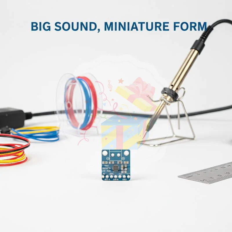 MAX98357A Audio Amplifier Module I2S 3W Class D Filterless Amp Board for DIY Headphone Amplifier Small Audio Device Upgrade