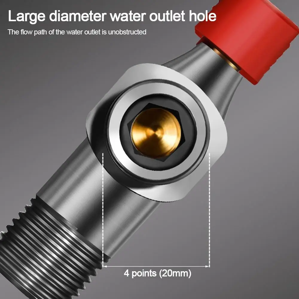 Metal Angle Valve Brass Core Thickened Ball Core Valve Large Flow Hot and Cold Water Stop Valve