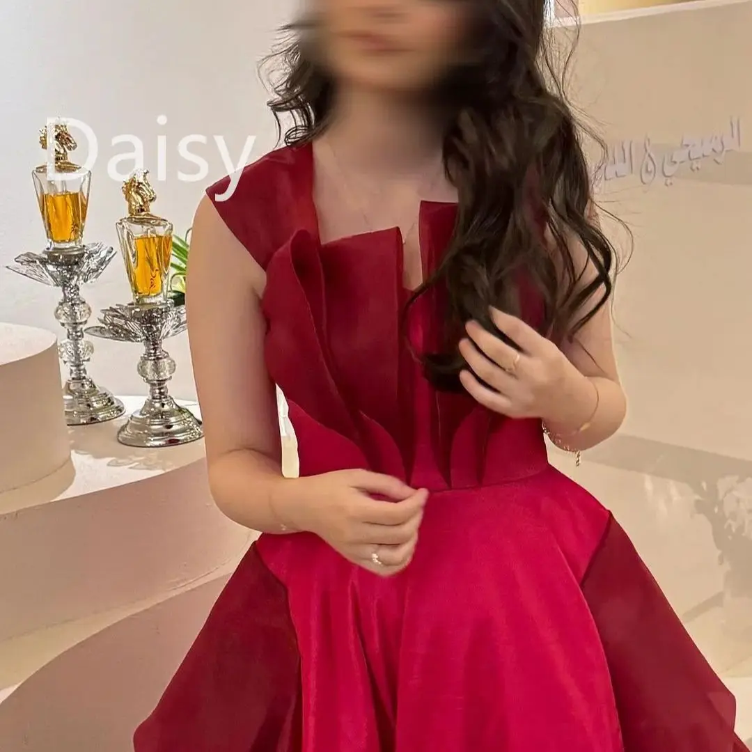 Custom Made Prom Dresses gala Elegant Red Evening Dress For Women Saudi Arabia Formal Wedding Party Dress 2024 Ball Gown