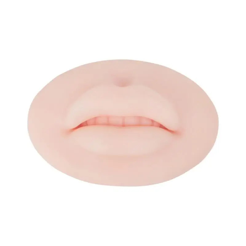 Microblading Reusable 5D Silicone Practice Lips Skin European Solid Lip Block For PMU Beginner Training Tattoo Makeup