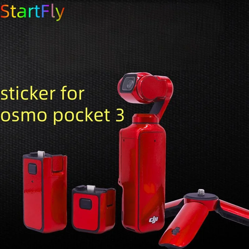 

StartFly Colorful Decal Skin For DJI Osmo Pocket 3 Full Inclusive PVC Sticker Anti-Scratch Protective Film Accessories Kit