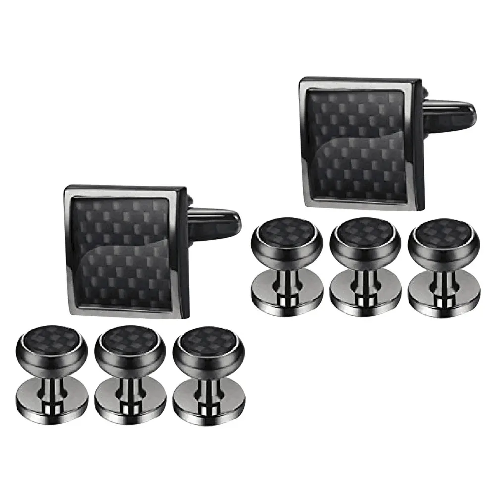 

8 Pcs Set Copper French Shirt Tuxedo Enamel Design Wedding Groomsmen Tie Tacks For Men Dress Metal Cufflinks Shirts