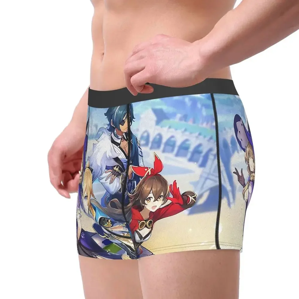 Group Genshin Impact Action Role-playing Game Underpants Cotton Panties Men's Underwear Comfortable Shorts Boxer Briefs