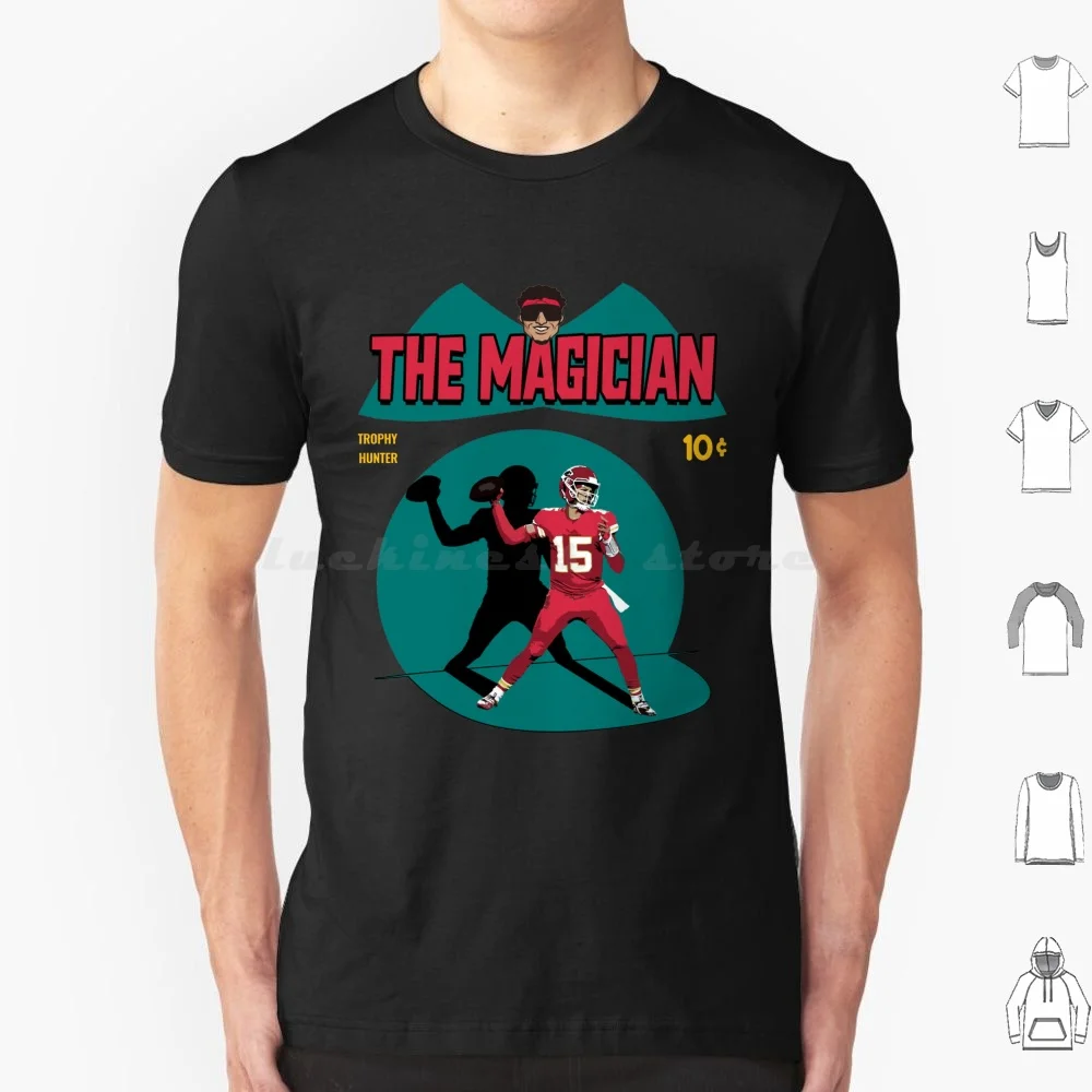 Camiseta del mago de algodón para hombres y mujeres, estampado artesanal, Mahomes Kc Chiefs, fútbol, Mvp, deporte, Magic Mahomes