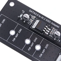 M.2 NGFF SSD To SATA 3 3.0  Adapter Card Converter B B&M Key Protocol Solid State Disk Drive 2230 2280 2242 5