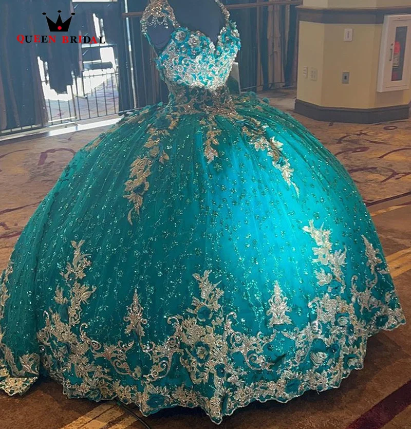 

Classic Quinceanera Dress Lace Appliques Beading Sweet 16 Prom Gowns Tulle Sweetheart Lace up vestidos de 15 años xv dress ED02