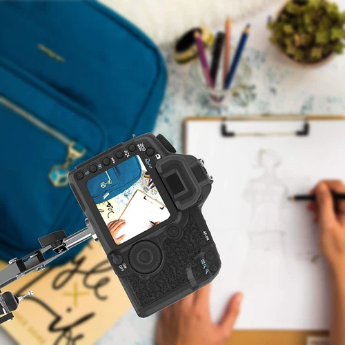 Imagen 2 del producto Soporte de trípode superior para cámara DSLR, brazo articulado de escritorio para Canon, Nikon, Sony, Fuji, soporte para grabación de fotografía