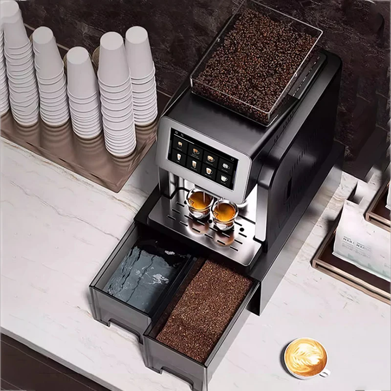 Máquina de café comercial profissional para escritório, máquina de café expresso comercial totalmente automática