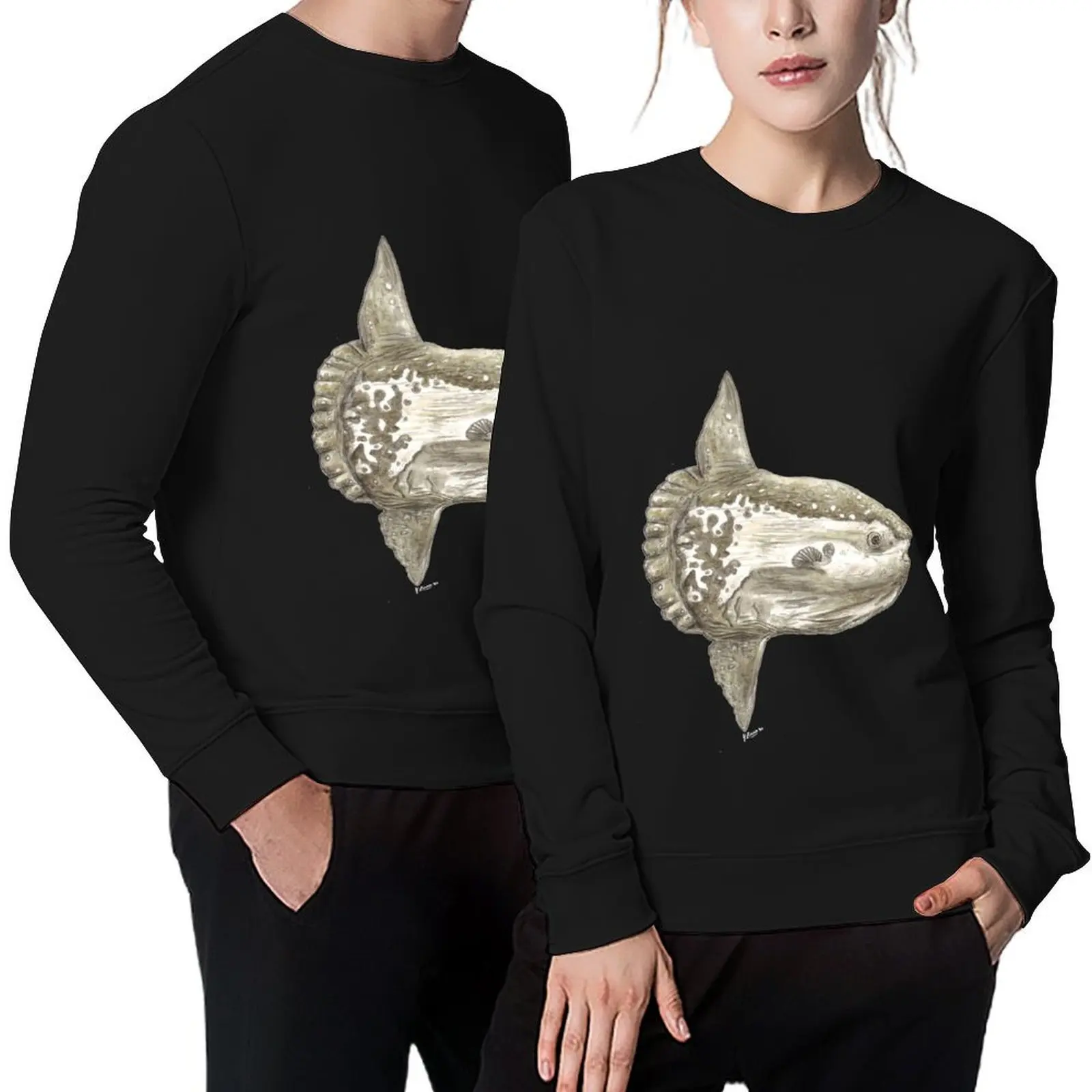 

Ocean sunfish (Mola mola) Pullover korean clothes korean autumn clothes men wear men clothing aesthetic sweatshirts