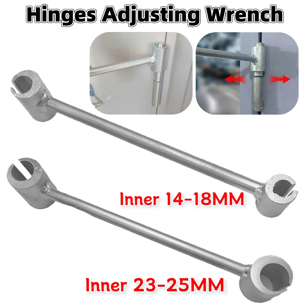 Door Hinges Gap Adjusting Wrench 14-18MM/23-25MM Door Hinge Repair Spanner Door Hinge Adjustment Tool for Round Bolt