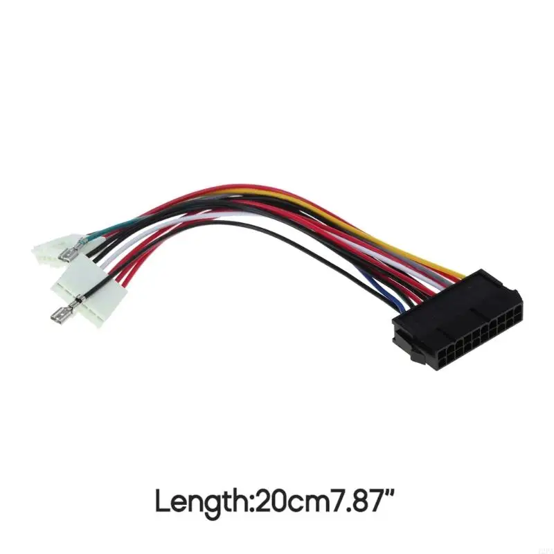 L6Y For 286 386 486 586 Computer Power Cable 20Pin ATX to 2x 6Pin AT PSU Converter