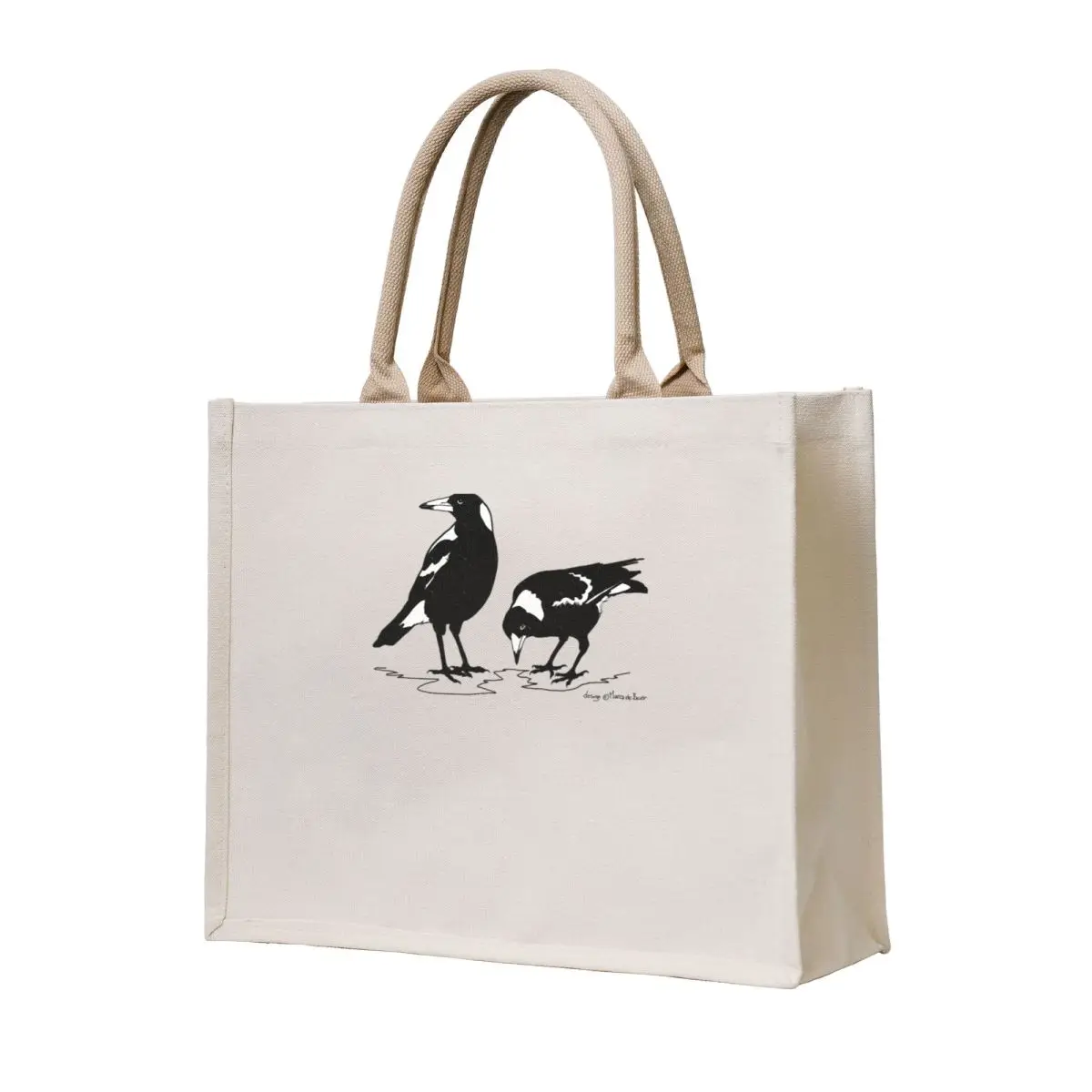 

MAGPIES australian magpie graphic art Tote Bag Eco bag Handbags women custom tote bag