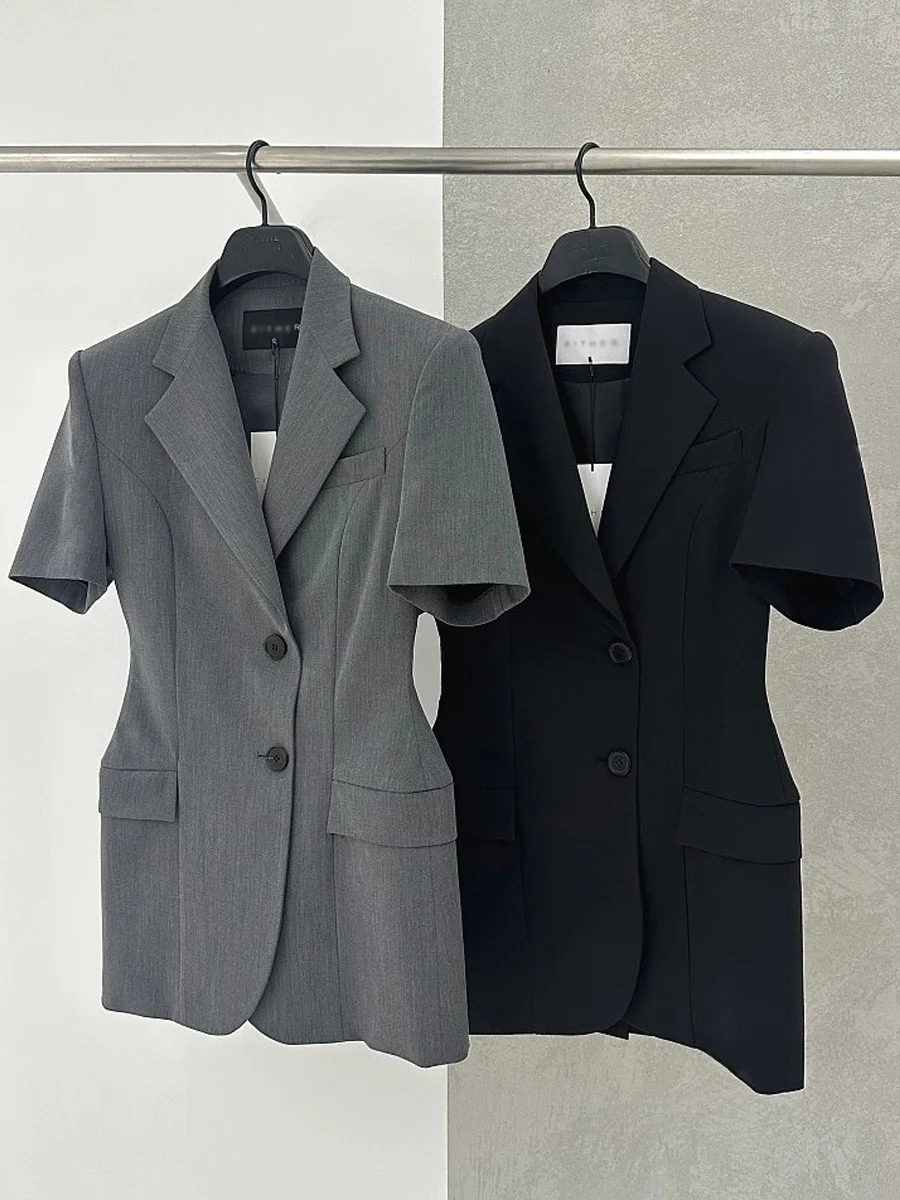 Ele ort Sve Pak Jaet voor Dames Dunne Casual Professionele Sle Lente Zomer Nieuwe Collectie Faionable Pendelen Wind