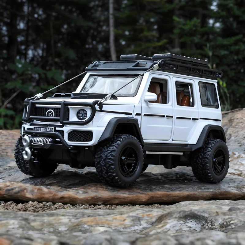 1:32 Mercedes Benz BRABUS G550 Modified 4*4 Off Road SUV Alloy Metal Diecast Model Car Sound & Light Collectibles Hobby Gift Boy