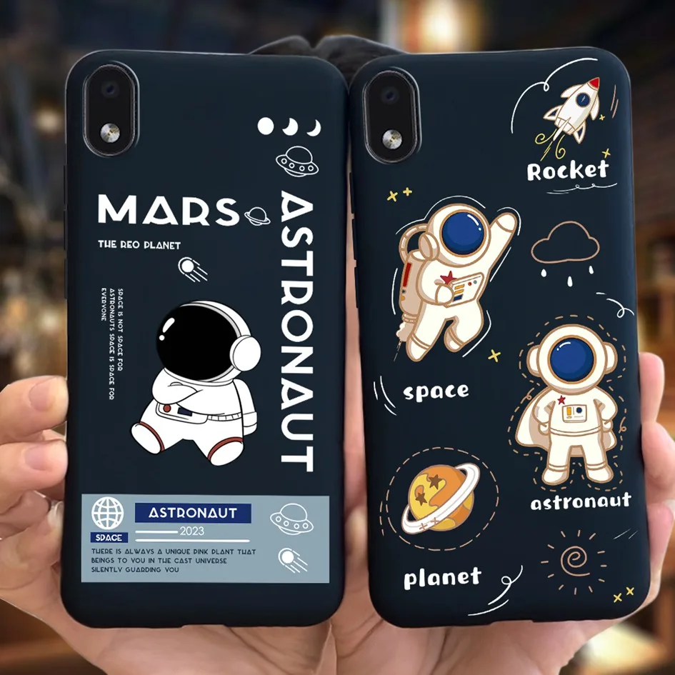 Cute Astronaut Case For Samsung Galaxy A01 Core Phone Case Slim Soft Silicone Back Cover For Samsung A01 M01 Core A01Core Fundas