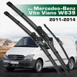 GREATROAD Wiper LHD&RHD Front & Rear Wiper Blades Set For Mercedes-Benz Vito Viano W639 2011 - 2014 Windshield Windscreen