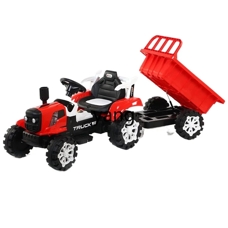 

CX Children's Tractor Electric Toy Car Can Sit with Bucket Double Drive Child Baby Car Four-Wheel