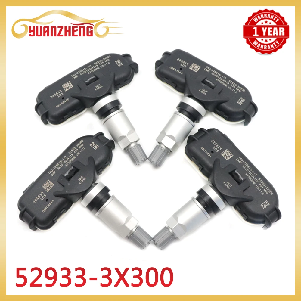 TPMS Tire Pressure Monitoring Sensor 52933-3X300 52933-3X305 For Kia Rio 2011/01-2014/06 Hyundai Elantra(MD/UD) 2012/01-2018/1