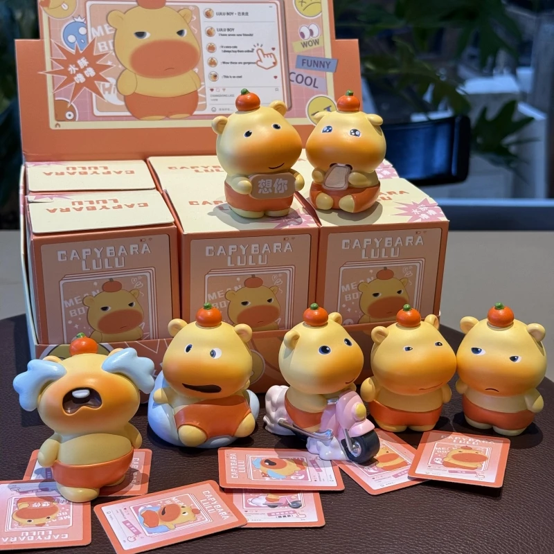 Dolphin Lulu กล่องตาบอดตุ๊กตาการ์ตูนตุ๊กตารอบ HAND-Made เครื่องประดับน่ารักตลกเด็กของขวัญการ์ตูนตุ๊กตาของขวัญ