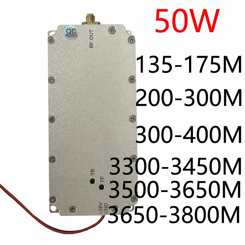 50W low frequency RF module power amplifier 135-175MHZ200-300MHZ300-400MHZ3300-3450MHZ3500-3650MHZ3650-3800MHZ