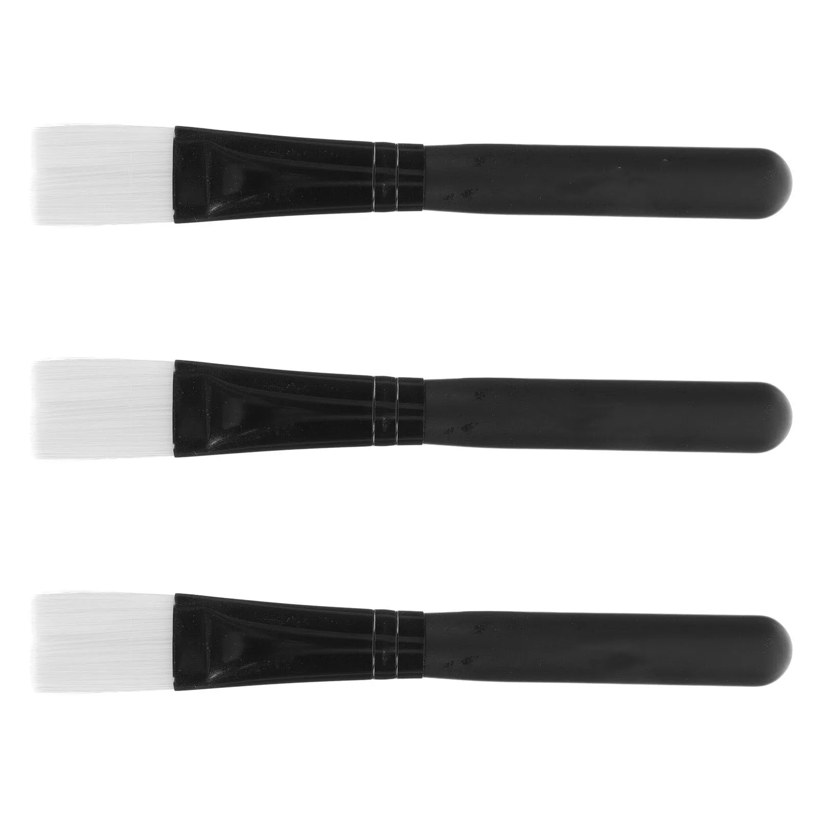 

5pcs Facial Mask Brush Black Soft Bristle Applicator For Face Beauty Tool Skin Care Treatment Mud Mask Blending Makeup Tool