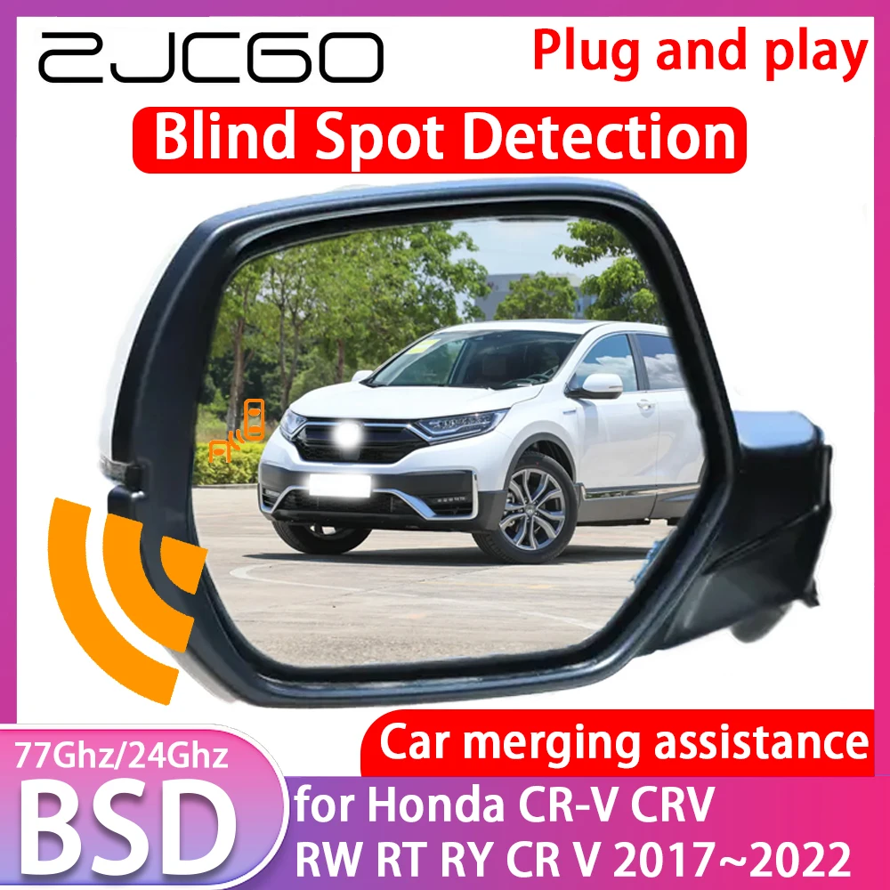 ZJCGO for Honda CR-V CRV RW RT RY CR V 2017~2022 Blind Spot Detection Car BSD BSA BSM System Driving Warning Radar Alert Mirror