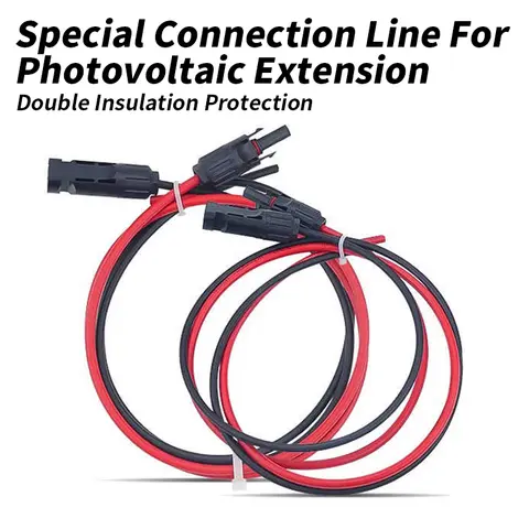 MC Solar Photovoltaic Extension Cable 30A MC Connector Wire Male and Female 2.5/4/6 Square DC Dedicated Photovoltaic Panel