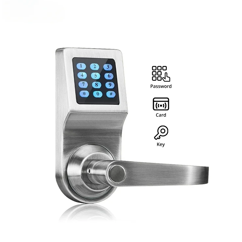 D6300 Series Full System Gold Card Password Controller Smart Door Lock for Home Hotel Apartments Office Stainless Steel Door